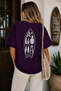 Surfboard Back Print Unisex Oversize T-Shirt – Cotton Crew Neck Casual T-Shirt