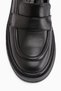 Britha Genuine Leather Black Penny Loafer Women's Casual Shoes - 5