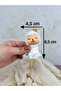 Handmade Female Lamb Figurine Cake Decoration / Birthday Ornament / Cake Decor - 1 Piece - 3