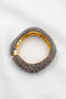 Stone-Embellished Wavey Evening Dress Stylish Clamp Bracelet - 2