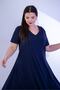 Women's Plus Size Skirt Hem Chiffon Dress - 6