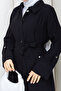 Women's Belted Pocketed Zipper Closure Cap - 6