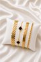 Gold Color Steel Bracelet Women's Bracelet Combination - 4