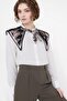 Shoe Basket Stamped Leopard Patterned Tie-Up Modern Women's Shoulder Shawl - 3