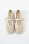 Madsen Knitted Patterned Mary Jane Flats – Comfortable Sole Summer Women's Shoes - 6