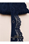 Lycra Lace 3 cm Width – Navy Blue – 5 Meters Flexible Lace Fabric - 2