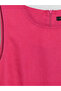 Fuchsia Crew Neck Linen Mini Dress