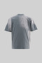 Men's Dog Printed Oversize T-Shirt Gray - 2