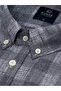 Men's Regular Fit 100% Cotton Short Sleeve Button-Up Collar Plaid Smoked Shirt 9490F - 2