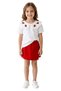 Girls' Sets Red Shorts with Skirt Strawberry Set Bottom Top Top Travel Wear Suitable for Special Occasions Super Quality Cotton-