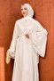 White Spanish Sleeve Waist Tie Tulle Dress - 2