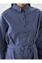 Nevavm Belted Striped Shirt Dress with a Difference - 3