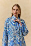 Blue Patterned Classic Tunic - 5