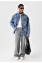 Washable Oversize Denim Jacket - 4