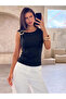 New Season Women's Blouse Athlete with Shoulder Buckle and Zero Sleeves