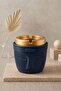 Decorative Moai Design 2 Piece Ashtray Set |   Wind Preventer |   Leather N Chambered |   Plastic Ashtray - 3