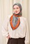 Velora Scarf Ethnic Bright Orange 90X90 - 2