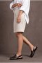 Women's Genuine Leather Closed-Front, Back-Strapped, Drawstring Loafer Daily Sandals Barseli Brown - 2