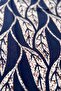 Women's Leaf Pattern Short Sleeve Viscose Dress Pajamas 25238-4 Black02 - 4