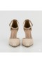 (Pine Cone) Women's Shoes with Slit Heels Beige - 3