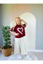 Girl's Heart and Stone Patterned Pants and T-Shirt Set - 2