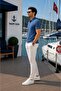 Polo Neck Button Detail T-shirt - 2
