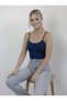 Women's Strappy Bodysuit 3-Pack Basic Thin Strappy Flexible Daily Top - 3