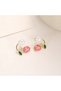 Stil Vibrant Pink Tulip Earrings - Stylish Women's Jewelry with Pearl and Crystal Detailing - 7