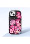 Black Silicone Case with Shock-Absorbing Camera Protections Compatible with iPhone 15 Plus/14 Plus