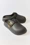 Women's Closed Front Single Buckle Anti-Slip Slippers Black