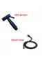 Sprayer and hose black ABS Toilet Bidet Faucet Black Handheld Sprayer Bathroom Hand Bidet Sprayer Ho - 2