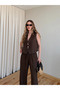Brown Selva 100% Cotton Vest and Pants Set - 8486 - 5