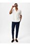 Apaş collar knitted patterned men's shirt - 3