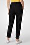 Women Regular Fit Solid Straight Leg Pants, Black - 4