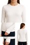 Set of 2 Ultra Soft Long Sleeve Crew Neck Finger-Loop Fitted T-Shirts - 2
