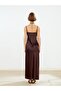 V-Neck Satin Strap Dress (S5) - 4