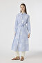 Striped Belted Shirt Dress Blue Tunic 1616 - 3