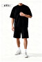 Unisex Oversize Relaxed Fit T-Shirt Shorts Set – Minimal Premium