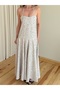 White Halter Neck Polka Dot Dress - 4733 - 2