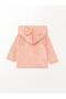 Coral Hooded Baby Girl Cardigan and Pants 2-Piece Set (W4) - 3