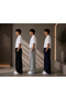 Men's Comfortable Fit 3-Piece Sweatpants Black-Grey-Navy Blue with Pockets - 2