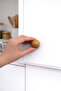 Hard Plastic Button Round Ball Dark Wood Color Cabinet Furniture Kitchen Cupboard Drawer Handle Handle Knob - 5