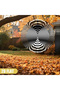 WHITE Metal Wind Spinner 10in Black White Spiral Kinetic Art Modern Home Office Decor - 5