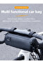 black Waterproof Bike Handlebar Bag Black Front Shoulder Strap for Road Mountain Cycling Bicycle Tra - 7