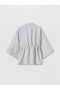 Lcw Everyday Gray Shawl Collar Women's Kimono - 5