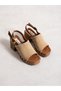 Noes Cream Heeled Women's Sandals - 3