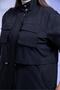 Women's Plus Size Trench Coat with Pocket Detail - 2