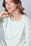 Women's Long Sleeve Pajama Set, Buttoned, Stylish Patterned, Comfortable Home Wear 89-135 - 4