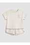 Trendlucky Floral Printed Baby Girl Shorts Set with Difference in Color - 2