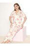 Boydan Buttoned Battal Short Sleeve Pajama Set B780-27